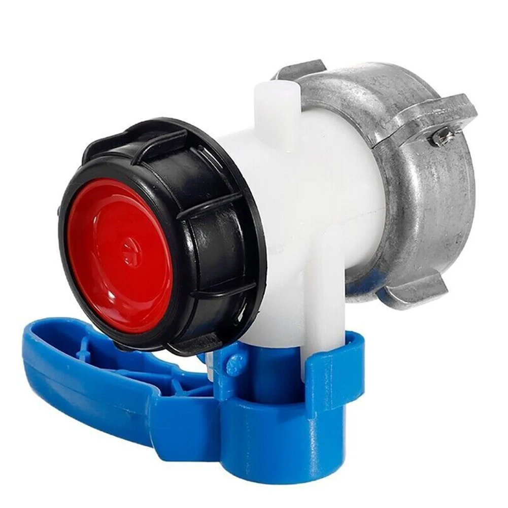 1pc IBC Tank Adapter Tap Pipe Connector Outlet Valve 62mm General Purpose IBC Hose Fitting Water Container Switch Garden Parts