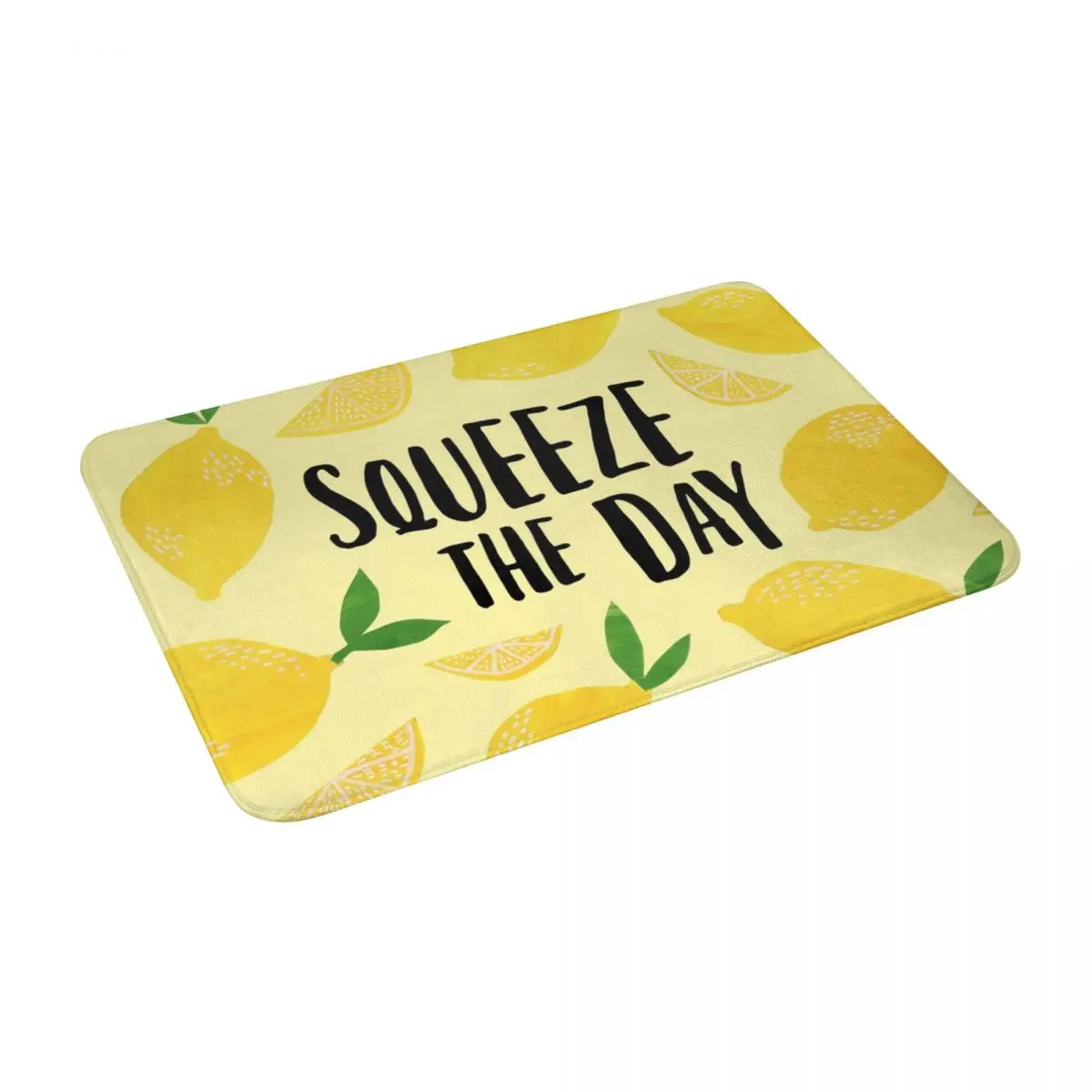 

Squeeze The Day Bath Door Floor Mat Non-slip Rug Carpet Entrance Living Room Home Kitchen Antiwear Velvet Bedroom Toilet