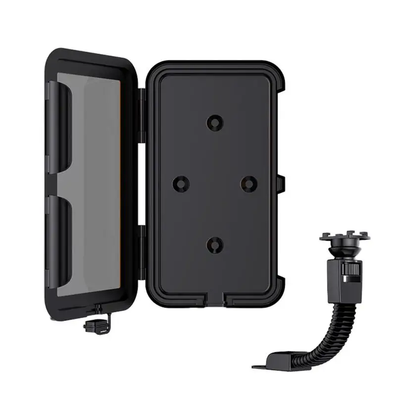 

Bike Waterproof Phone Mount Motorcycle Handlebar Rotatable Mobile Holder Bracket Universal Portable GPS Stand For Cycle And Bike