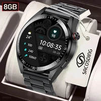sacosding new 454454 screen smartwatch men always display the time bluetooth call local music smartwatch for android ios clock