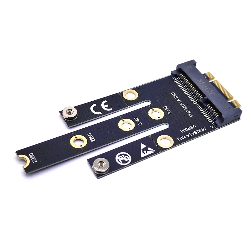 

Переходник NGFF M.2 B + M Key к mSATA Mini PCI-E PCI-Express SATA 3,0 SSD, переходник со штекером, карта для 2242/2260/2280 M2 NGFF SSD