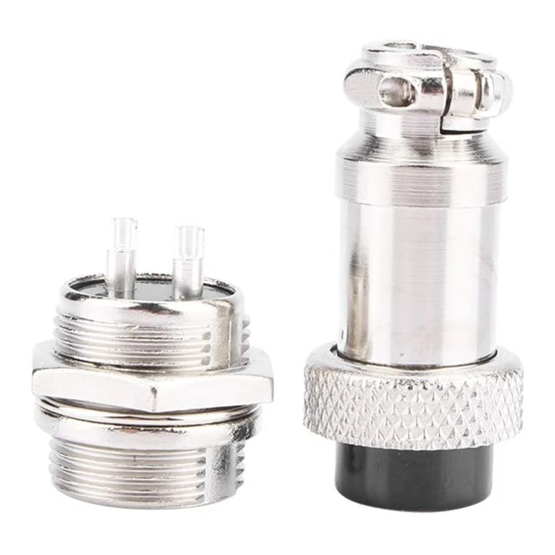 Promotion! GX16 Aviation Connector 2-Pin 400V Screw Type Male And Female Butt Cable Plug Socket |
