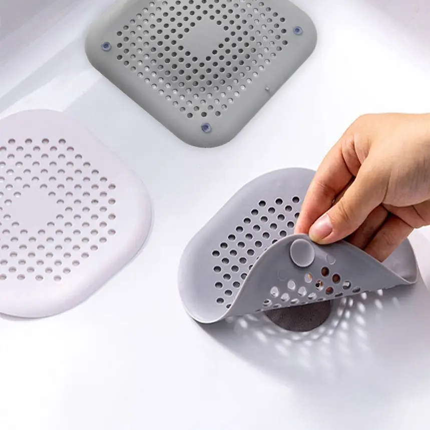 

Hot Sale Hair Filter Sink Anti-blocking Strainer Bathtub Shower Floor Drain Stopper Silicone Kitchen Bathroom Accessories