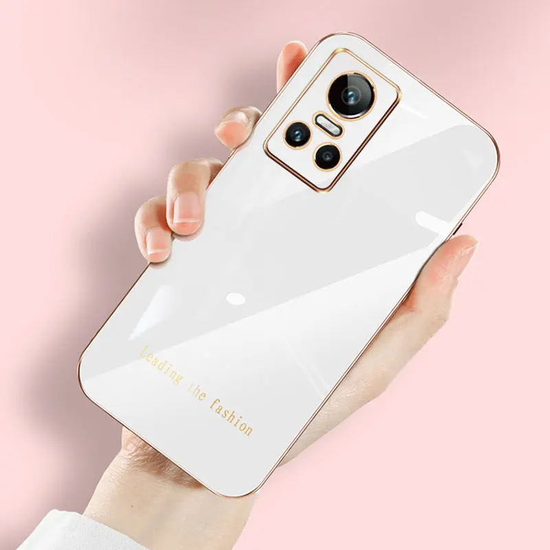 

Роскошный чехол с покрытием для OPPO Realme GT Neo3, мягкие силиконовые чехлы для защиты камеры, противоударный чехол Realme GT NEO 3 2