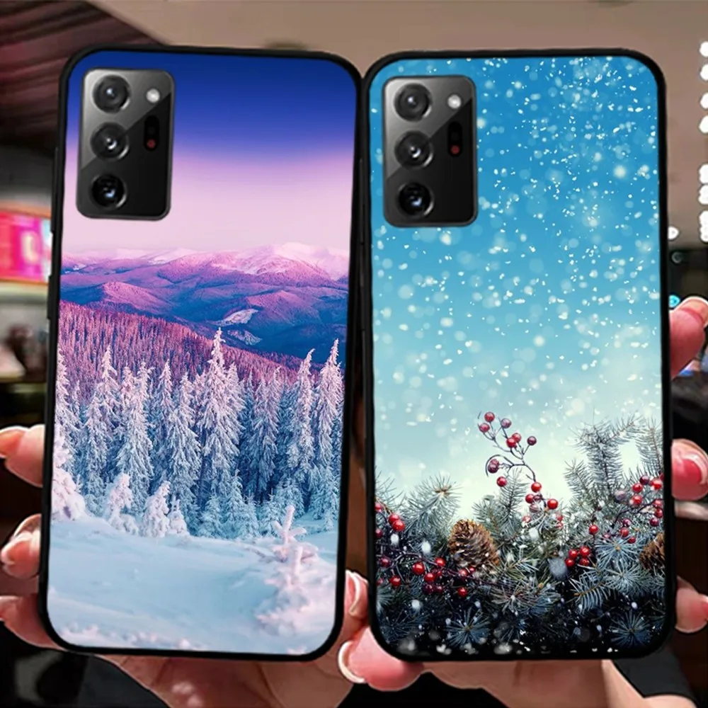 Зимний чехол для телефона Samsung Note 8 9 10 20 Pro Plus Lite M 11 30 21 31 51 A 22 42 02 03