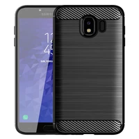 shockproof back cover for samsung galaxy j4 2018 anti scratch silicone case for galaxy j4 2018 luxury carbon fiber case