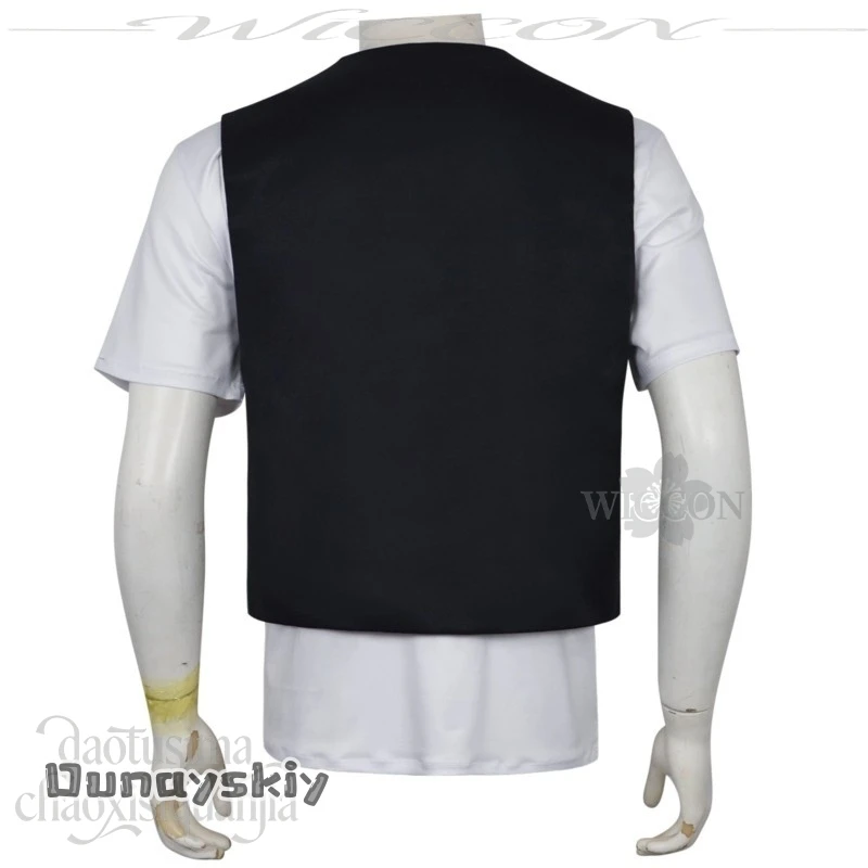 Фото Футболка CR7.3*Peace, разноцветная полосатая майка, футболка с мультяшным принтом, парик Майкла Джексона, абстрактный подвижный костюм для Хэллоуина, косплей Майкла Джексона №5