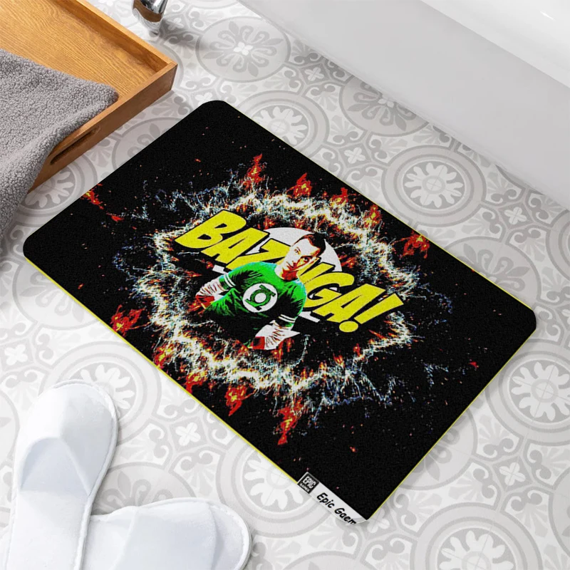 

Bathroom Floor Bazinga Mats Rugs Kitchen Absorbent Mat Hallway Doormat Entrance Door Children Room Carpet Washable Non-slip Rug