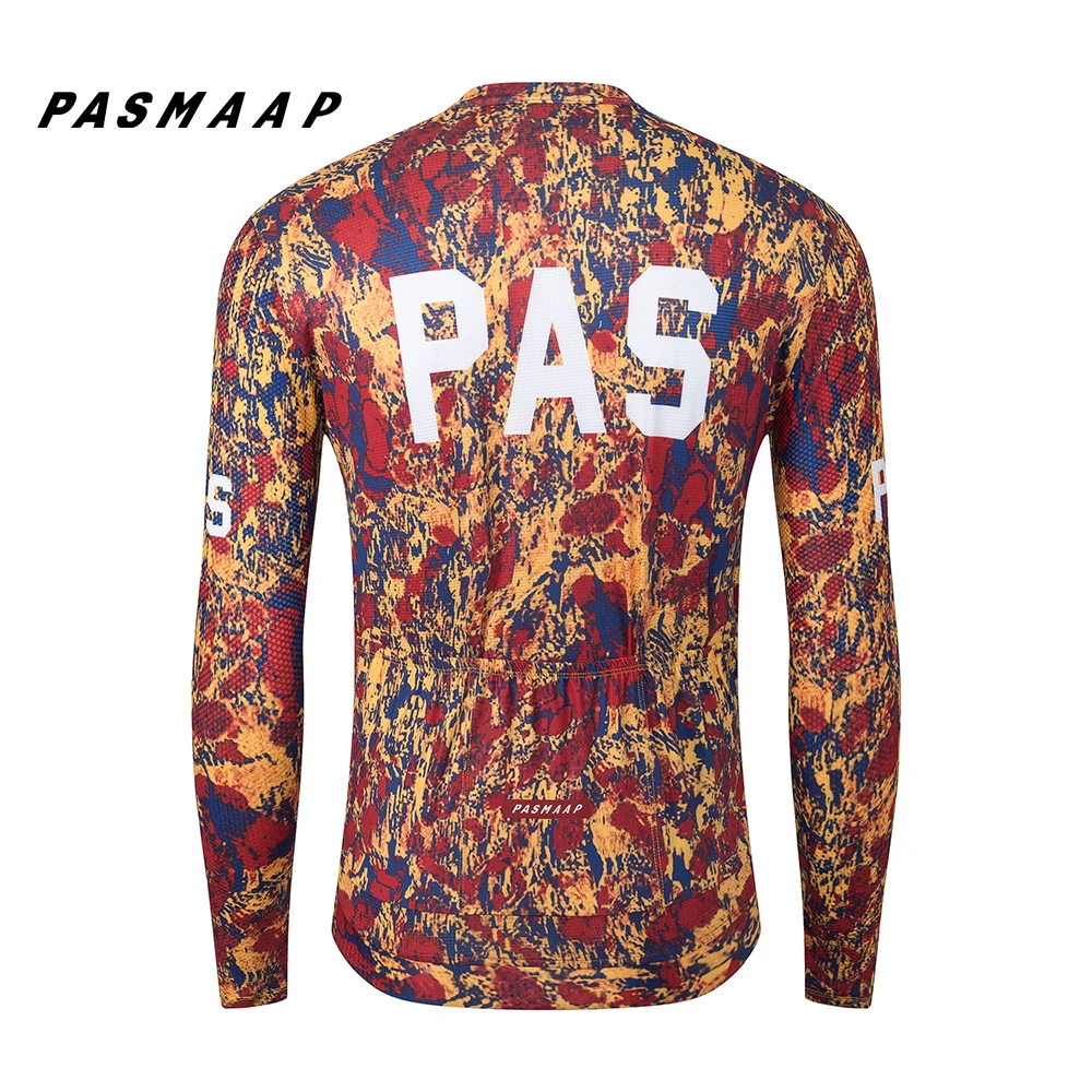 Велосипедный трикотаж PASMAAP 2024 профессиональный командный с длинными рукавами