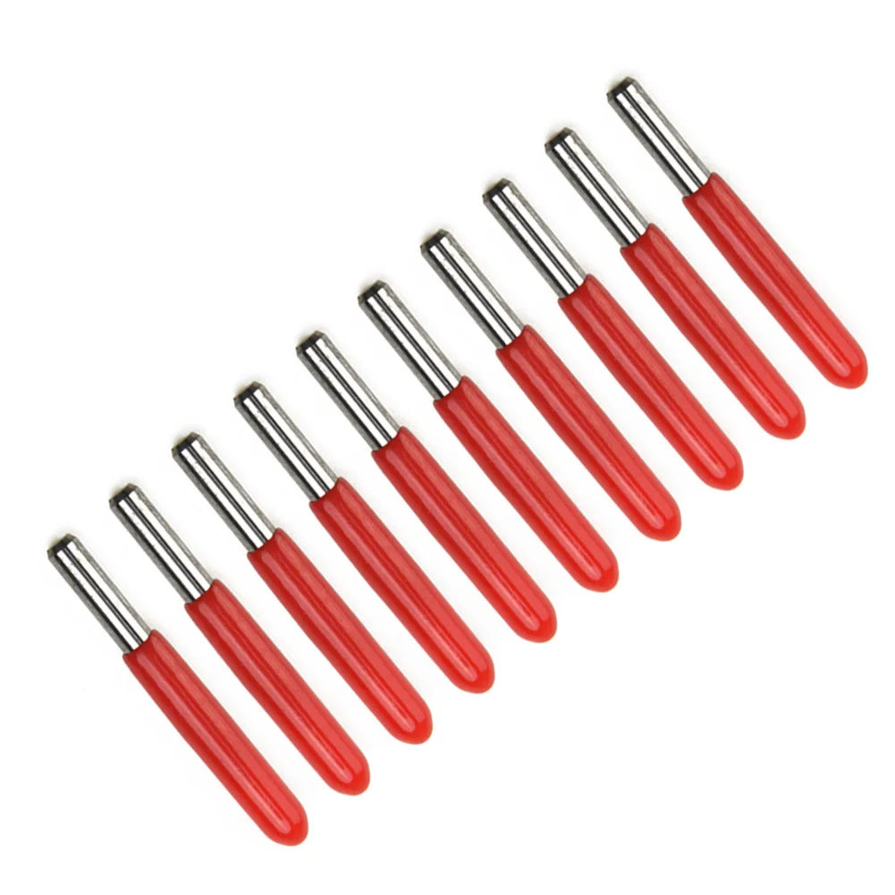 

10 Pcs CNC Router Tool V-shape 3.175mm 30 Degree 0.1mm PCB Carbide Engraving Bits Solid Carbide CNC Milling Cutters
