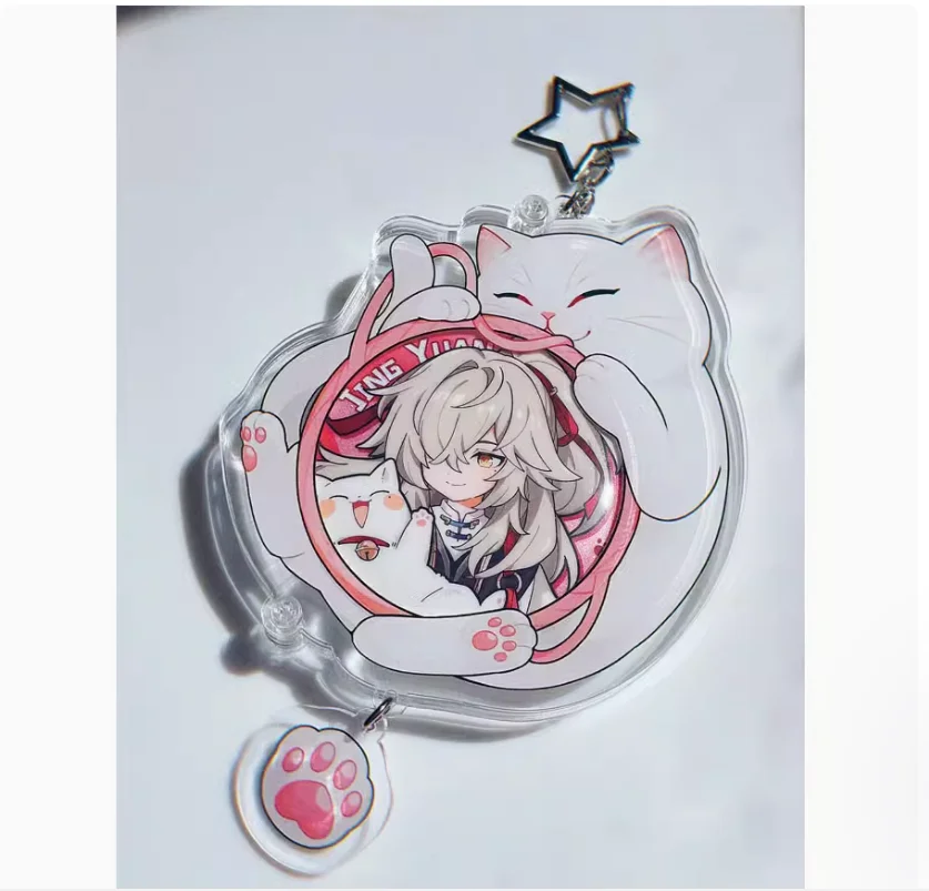 Аниме Honkai: Star Rail очень маленькая серия бейдж рамка для дисплея товары красивый