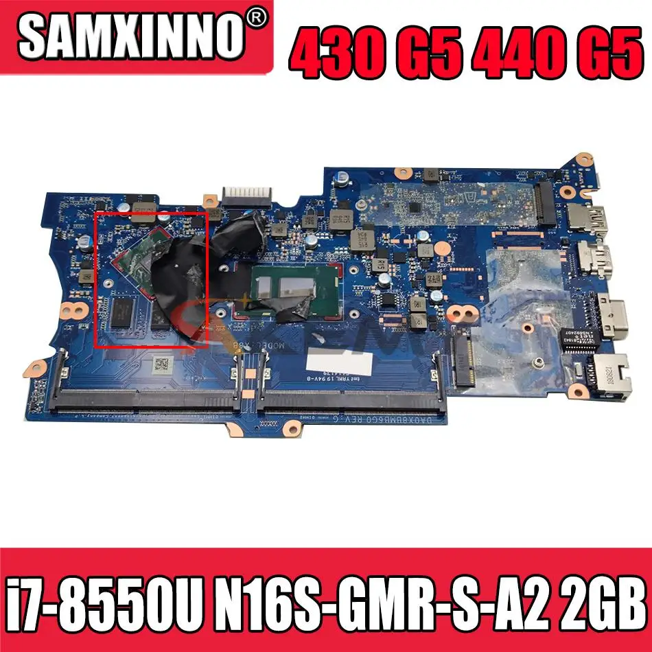 

For HP ProBook 430 G5 440 G5 Laptop Motherboard With i7-8550U N16S-GMR-S-A2 2GB L01081-601 L01081-001 DA0X8BMB6G0
