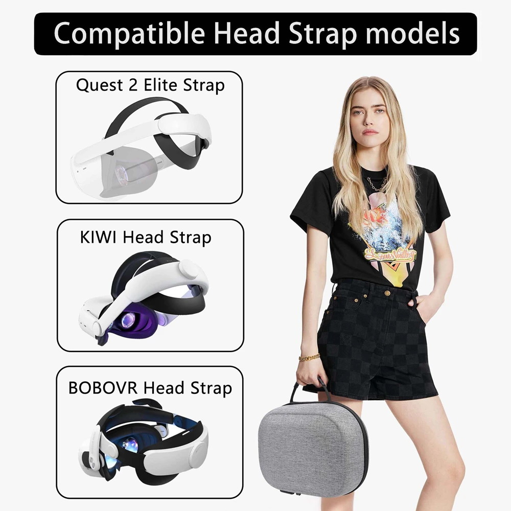 Case for Oculus Quest 2 Carrying Case Charging Bag All-in-one VR Headse Controllers Hard Portable Bag EVA Travel Storage Bag NEW