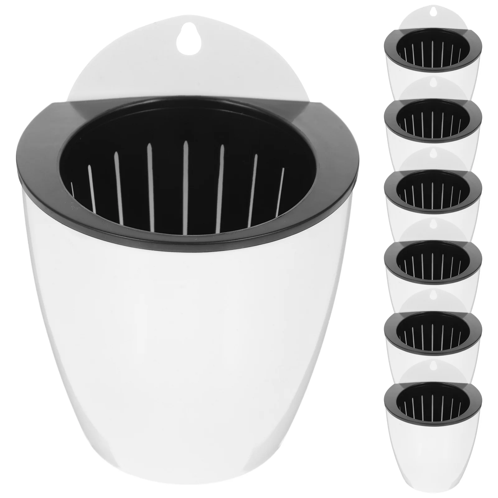 7 шт. настенный самополивающийся цветочный горшок пластиковый ленивый подвесной