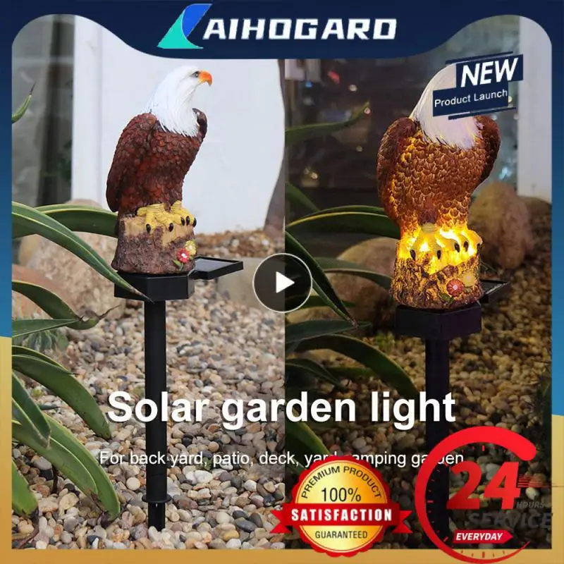 

Светодиодные уличные лампы на солнечной батарее IP44, водонепроницаемая заземляющая штепсельная вилка, освещение для лужайки, искусственное украшение животного, освещение для загородного дома, сада