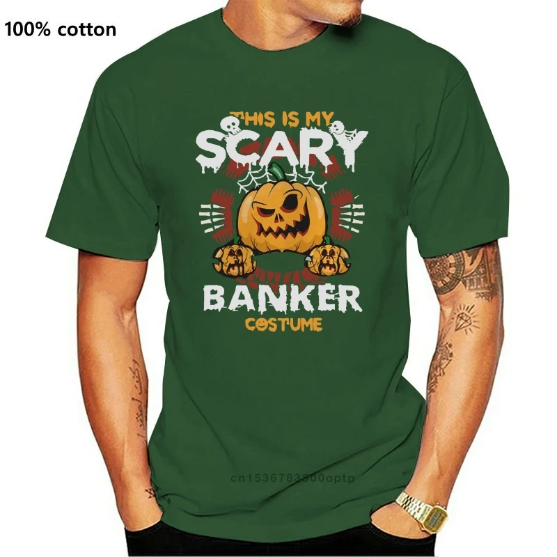 

Camiseta divertida de banquero para hombre, camiseta de miedo para Halloween