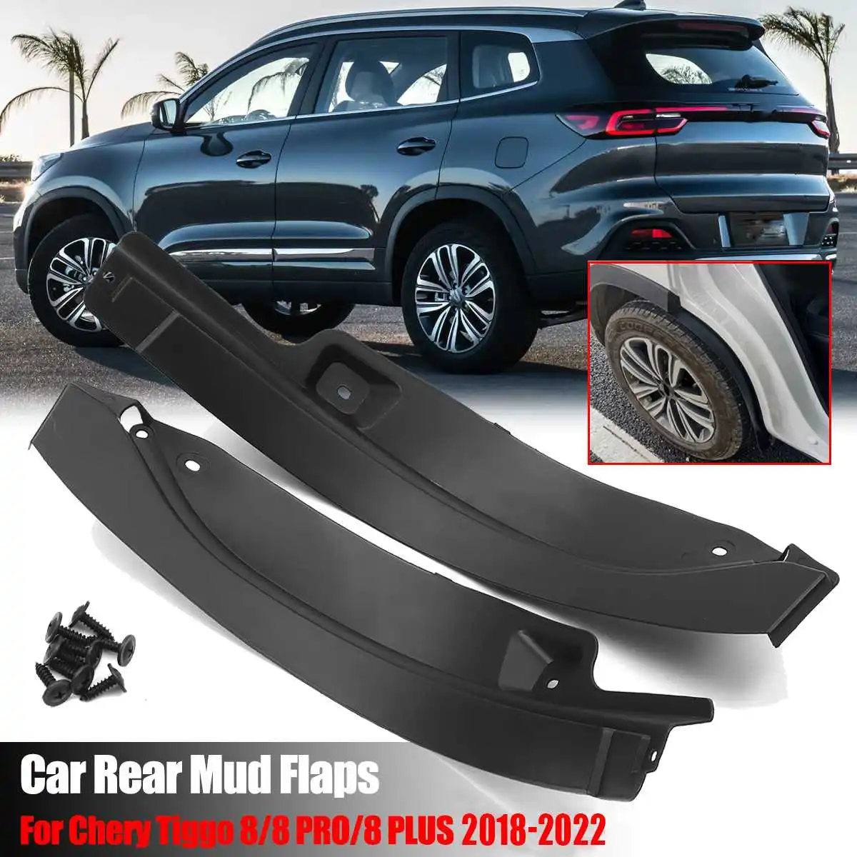 

Брызговики для Chery Tiggo 8 Tiggo 8 PLUS PRO 2018 2019 2020 2021 2022