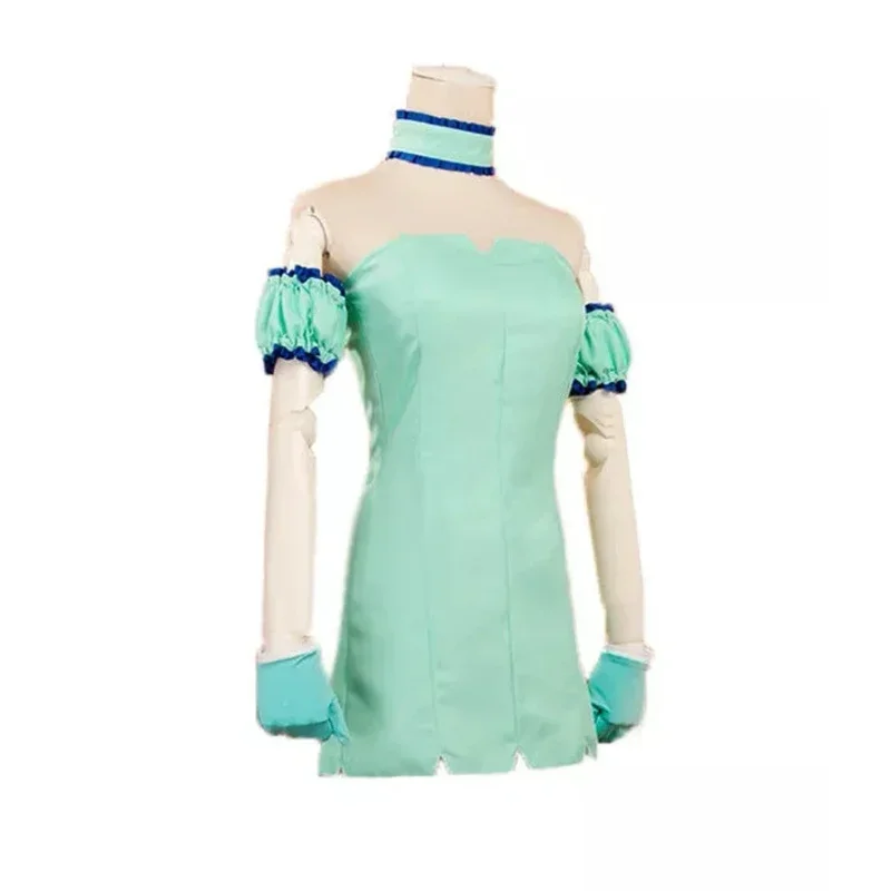 Новый костюм аниме Токио Мью 2024 мятный Аизава платья для косплея обувь с париком