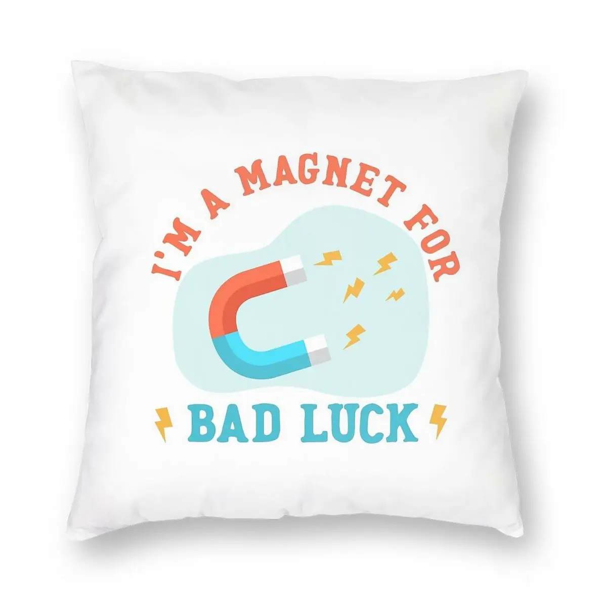 Магнитная самодельная смешная квадратная наволочка Bad Luck полиэстер лен