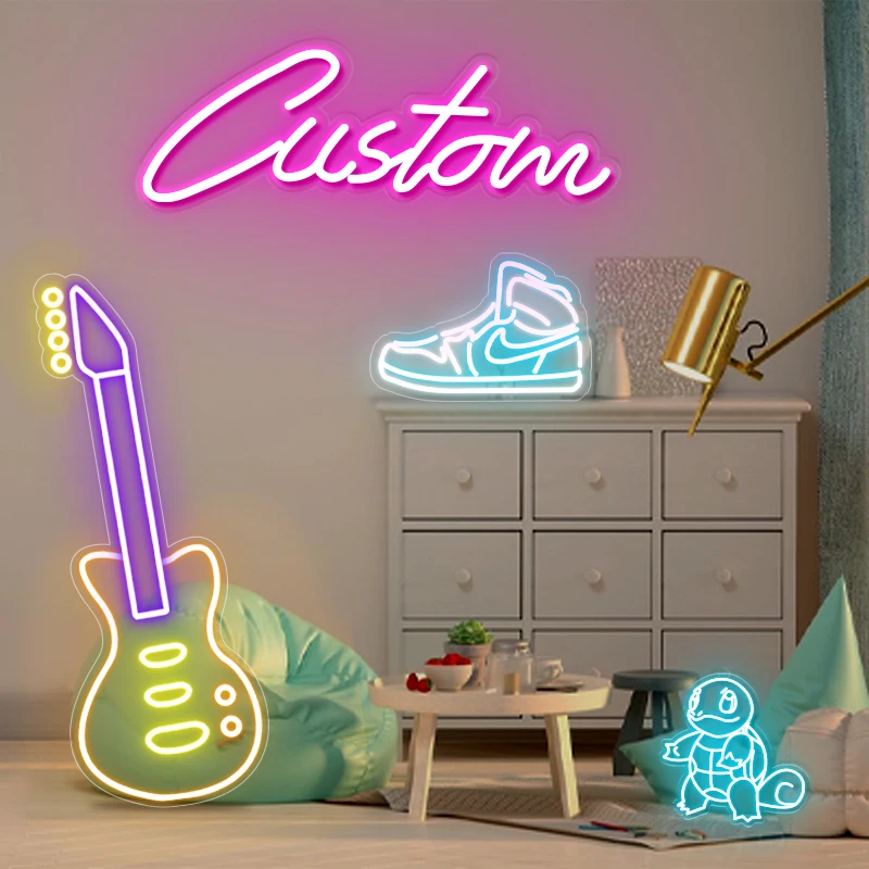 Custom Neon Led Neon Light Sign Neon Mural For Wedding Birthday Party LED Neon Wall Lights DIY Halloween Ghost Skull Xmas Gift