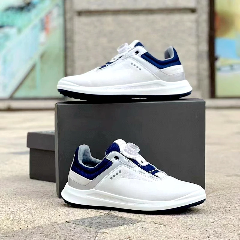Men's Golf Shoes BOA Knob Non Slip Sole Shock Absorbing Waterproof Brand High Grade Fashion Comfortable Light Golf Men's Shoes