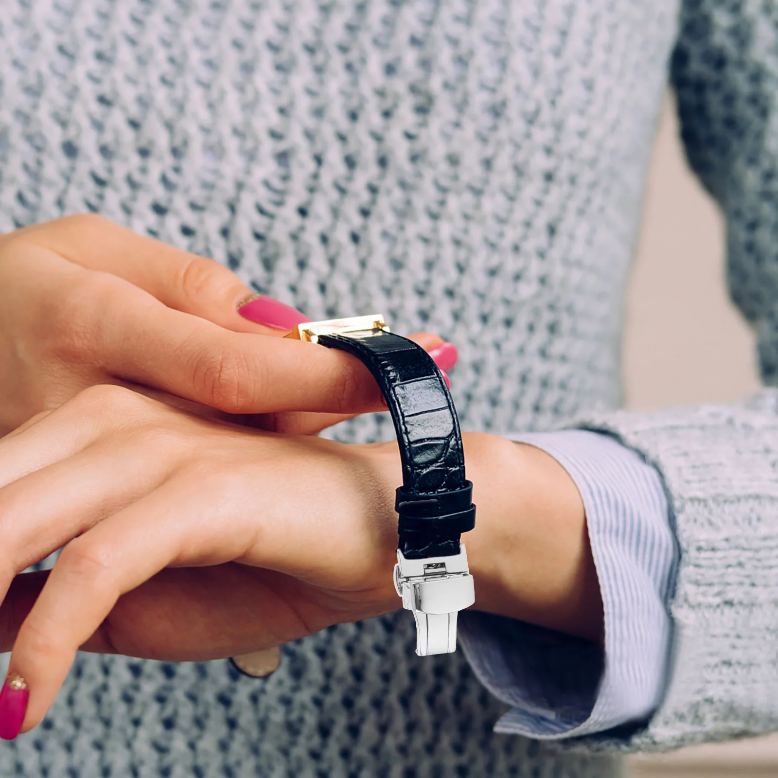 Premium Stainless Sturdy Watch Strap Buckle Replacement Watch Buckles Professional Watch Repair Kit Stainless Steel Watch Clasps