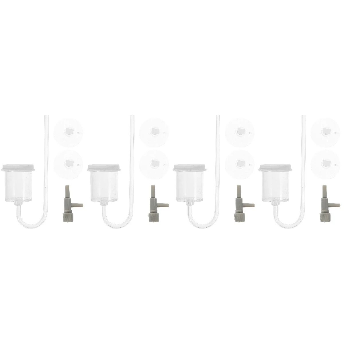 

4pcs Aquarium Nano Air Stone Suction Cup Design Air Stone Acrylic Air Bubbler Fish Tank Nano Bubbler