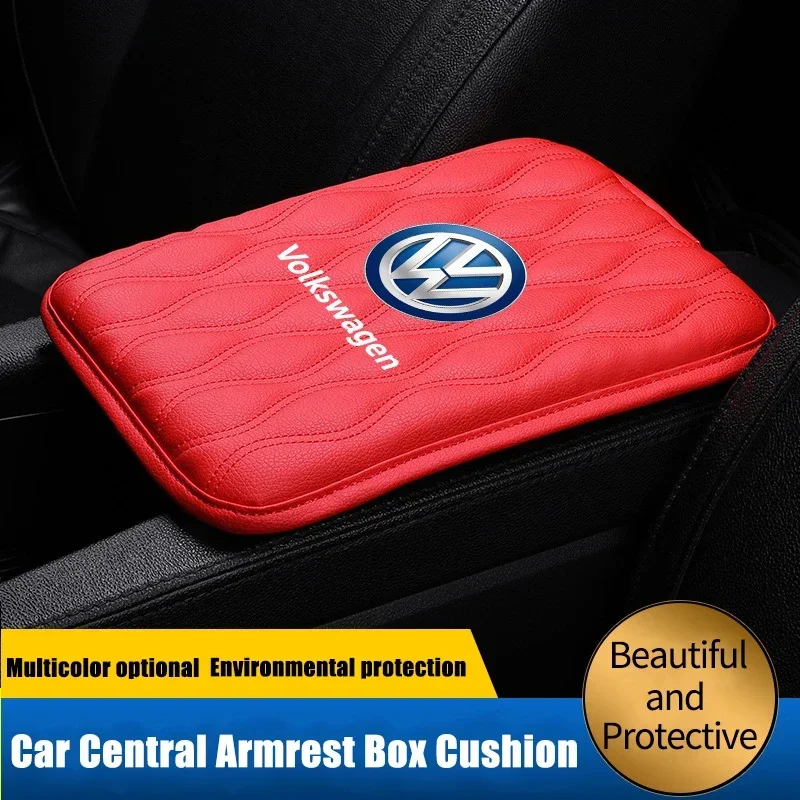 Фото Колпачки для клапанов для VW Volkswagen Jetta MK5 Golf, коврик для подлокотника автомобиля, водонепроницаемый защитный коврик для Volkswagen Passat Santana №3