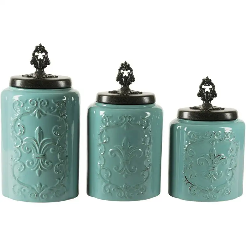 

Antique Canisters, Set of 3