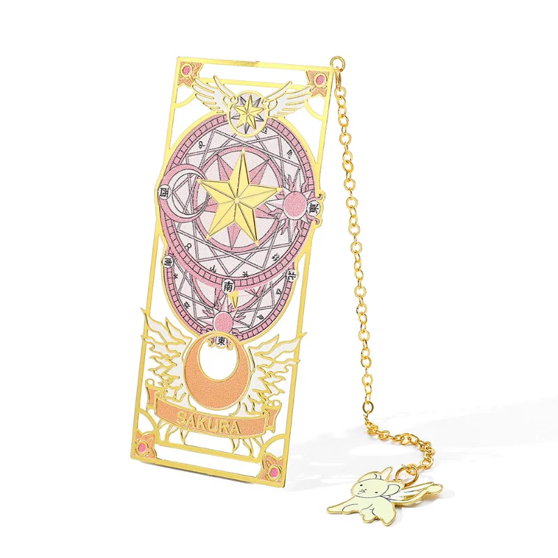 Милые милые аниме карточки Captor Sakura Book Mark with Creberus с кисточкой металлическая