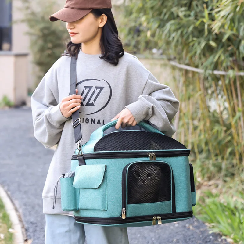 Pet Handbag Travel Pet Bag Dogs and Cats Foldable Pet Shoulder Crossbody Bag Pet Supplies