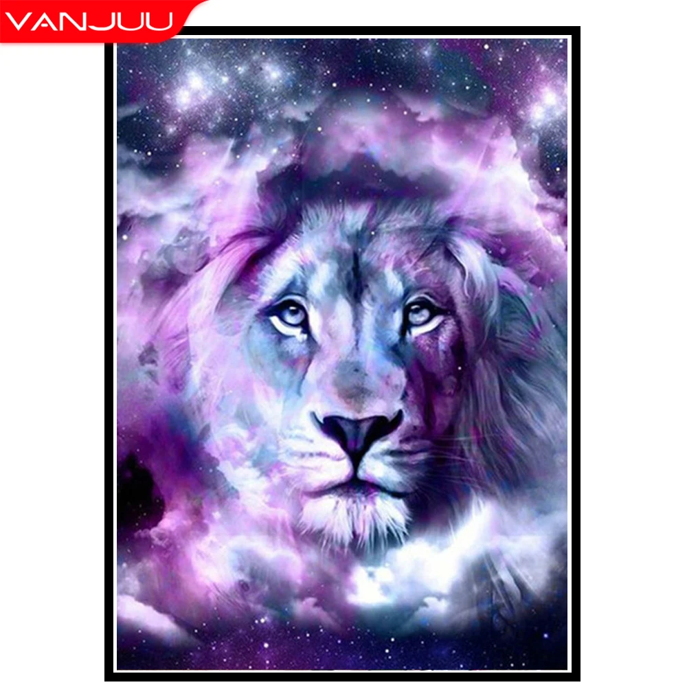 

Animal Tiger Diamond Painting Full Round Drill Diamond Mosaic Cross Stitch Set Diamond Embroidery Home Decor