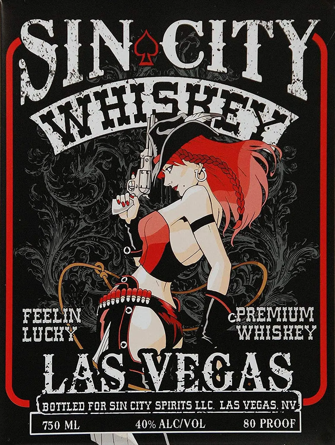 

Sin City Whiskey Vintage Tin Sign Art Iron Painting Rusty Poster Decoration Aluminum plaque