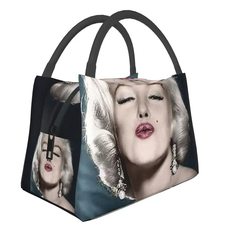 

American Model Marilynmonroe Thermal Insulated Lunch Bags TV Movie Actress Resuable Lunch Container Multifunction Meal Food Box