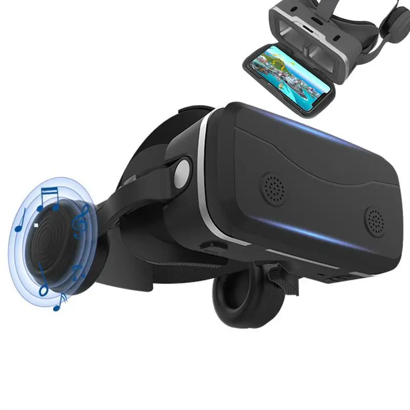 

3D HD Регулируемая VR-гарнитура, Очки виртуальной реальности «Все в одном», легкая гарнитура виртуальной реальности, очки, совместимые с ПК мобильными телефонами