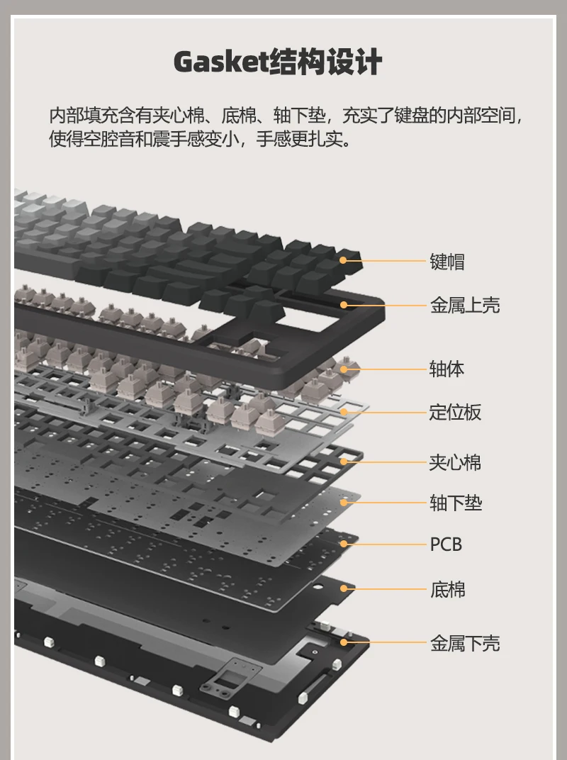 Клавиатура Keydous NJ87pro игровая механическая 3 режима 2 4 ГГц Bluetooth комплект