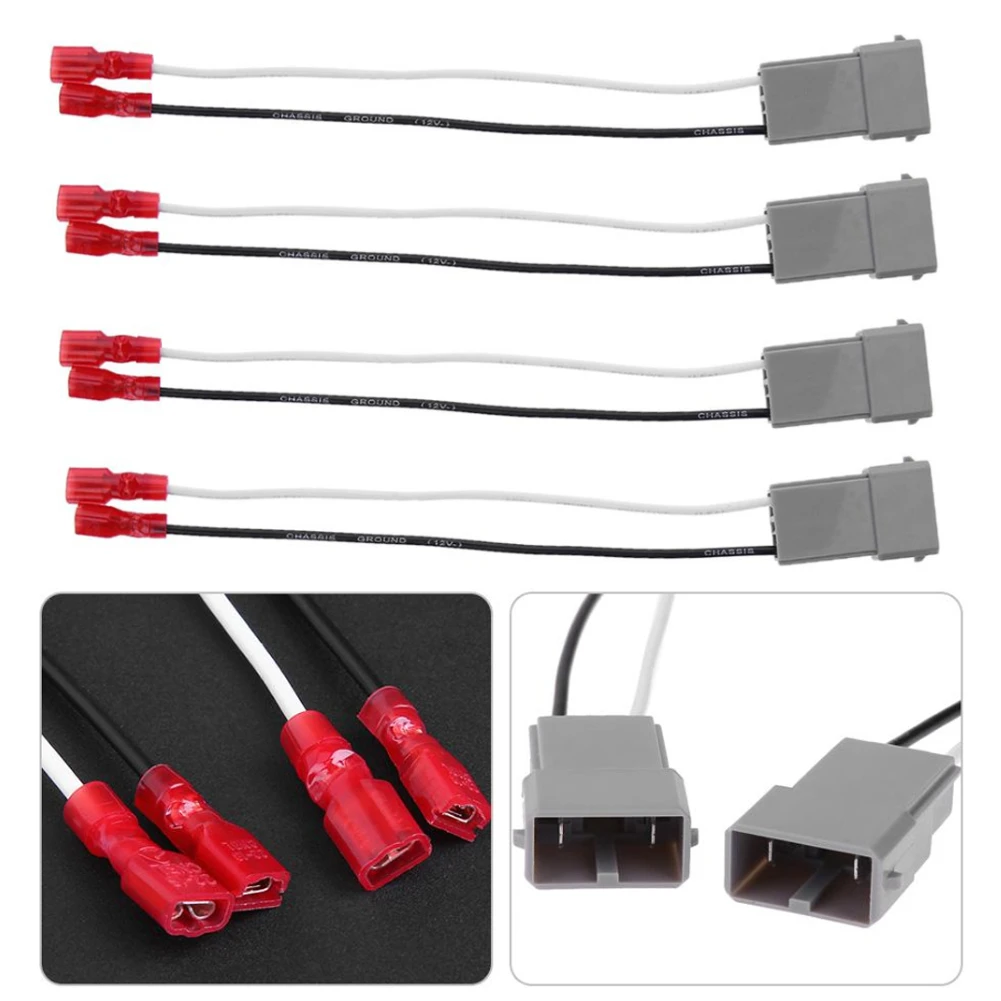 

2/4 шт., разъем автомобильного динамика, жгут проводов, адаптер для Honda, Acura, разъем для Accord, кабель-адаптер, автомобильная электроника