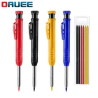 Твердый карандаш, набор карандашей для столярных работ, механический карандаш для деревообработки, инструмент для маркировки, набор карандашей для столярных работ