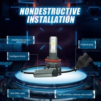 new brights spot led headlight 3570 chip 13600lm h1 h4 h7 9005 9006 9012 easy installation bulbs 12v for car