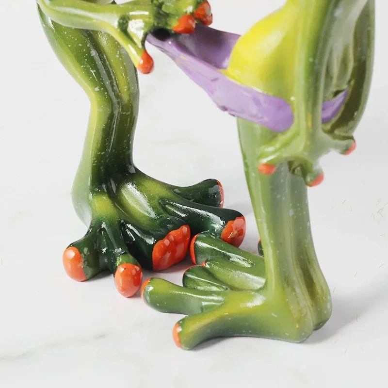 Новые креативные поделки из смолы в виде лягушки для йоги стеклянные украшения