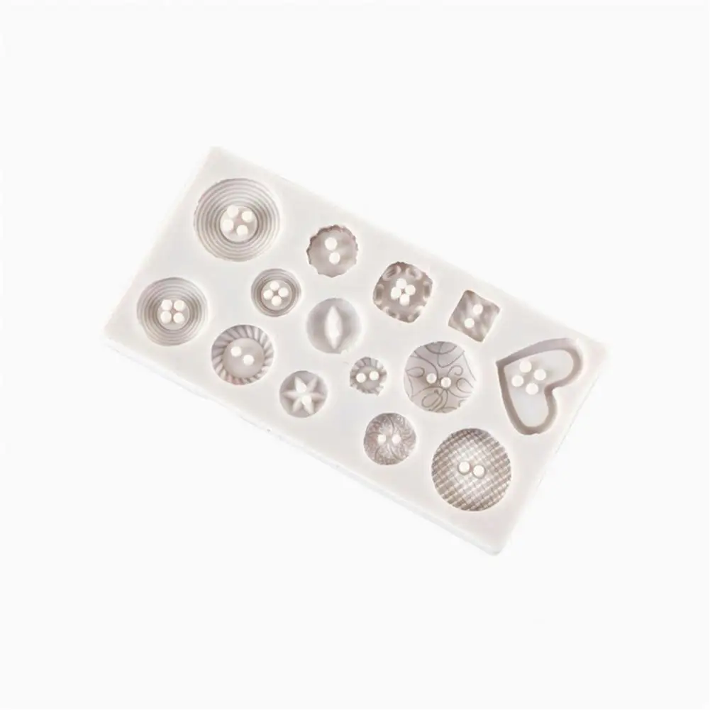 

Button Mold Non-sticky Handmade Fondant Chocolate Biscuit Mold Cake Decoration Mold Biscuit Mold Button Silicone Mold