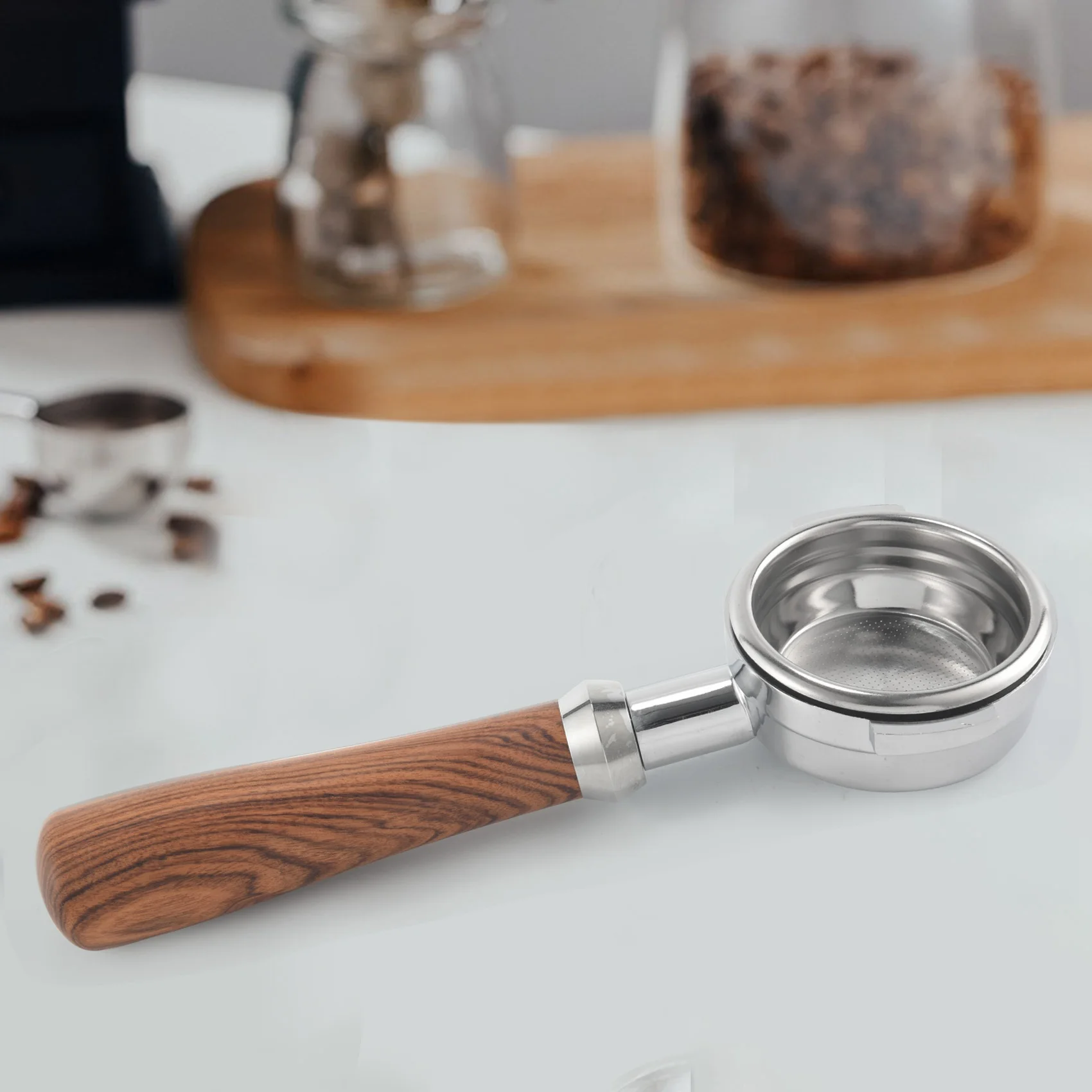 

58MM Stainless Steel Double Ear Coffee Machine Handle Bottomless Filter Portafilter Universal Espresso Coffee Tools