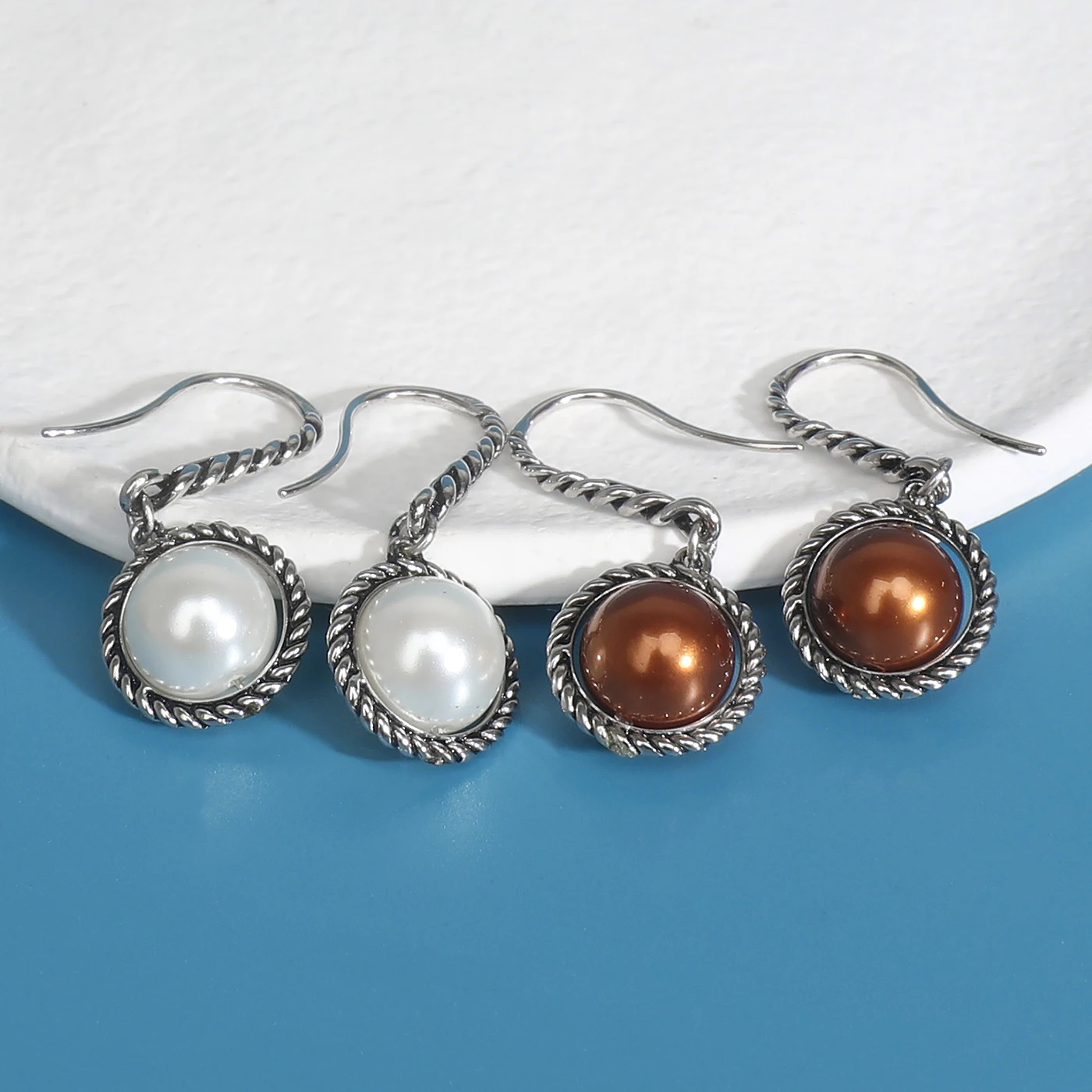 Индивидуальные Подвесные серьги David сферические квадратные ушные крючки модная