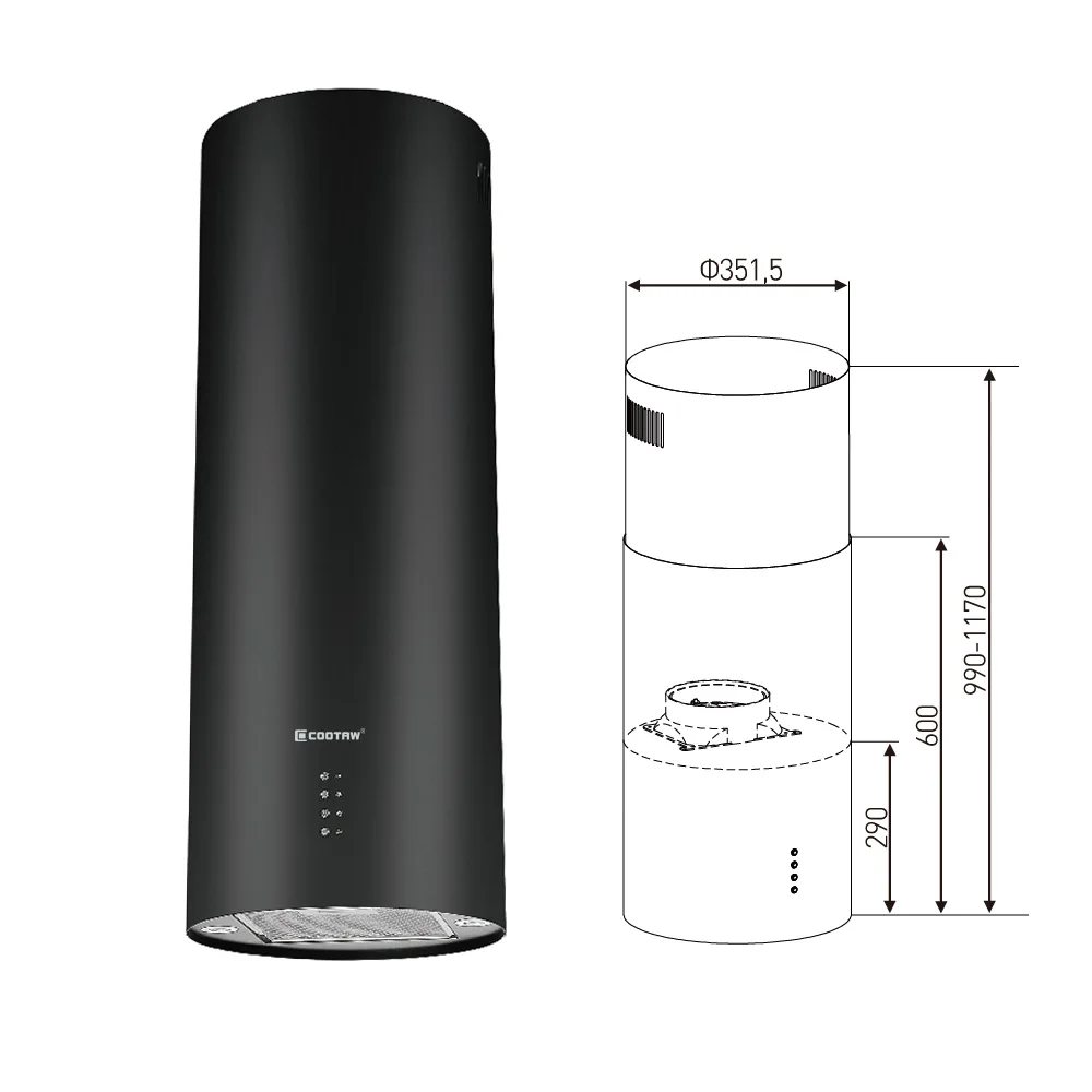 Новинка, вытяжка высокой мощности для островка отеля