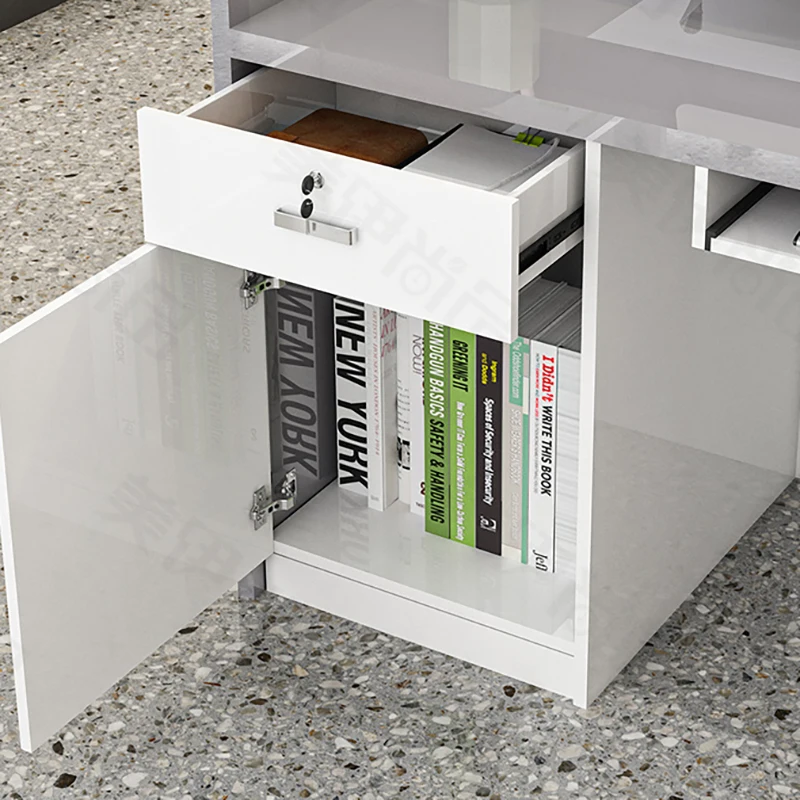 Светящиеся классические стойки регистрации стильные белые роскошные для салона