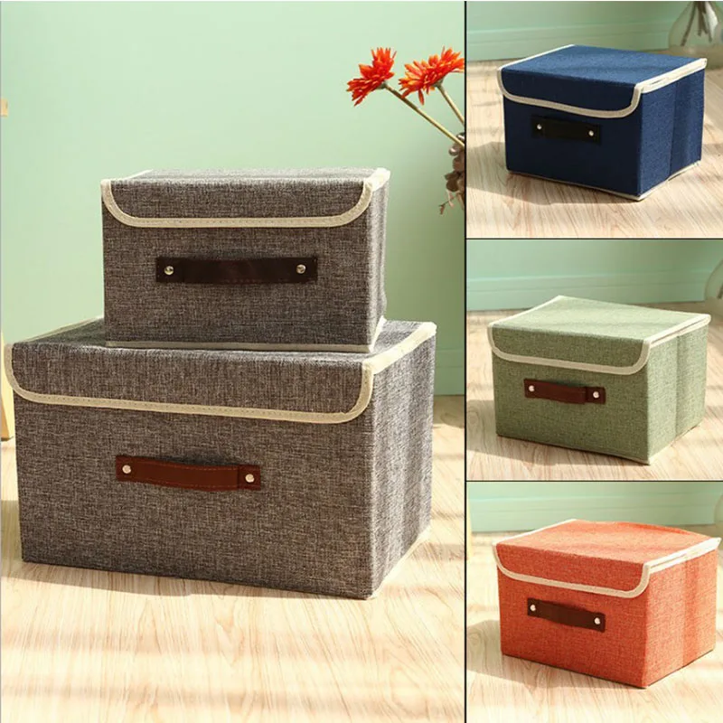 

Organization Storage Box Clothing Organization Folding Band Cover Cotton And Linen Storage Box Cabinet Pants Storage Organizer