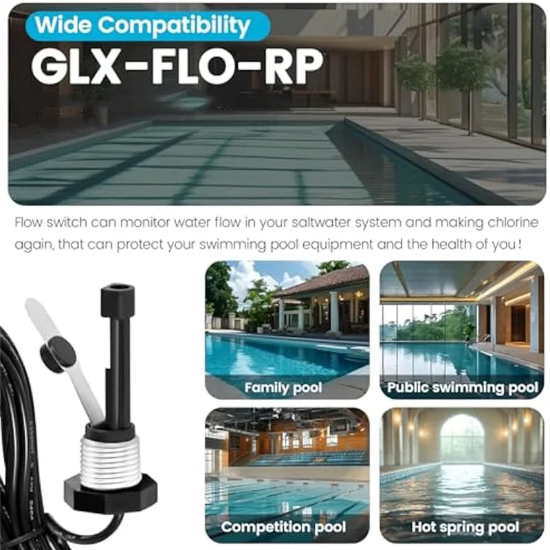Фото ABBP-для Hayward Генератор соли и хлора Переключатель потока бассейна GLX-FLO Комплект сборки датчика потока бассейна Запасные части для бассейна и спа №3