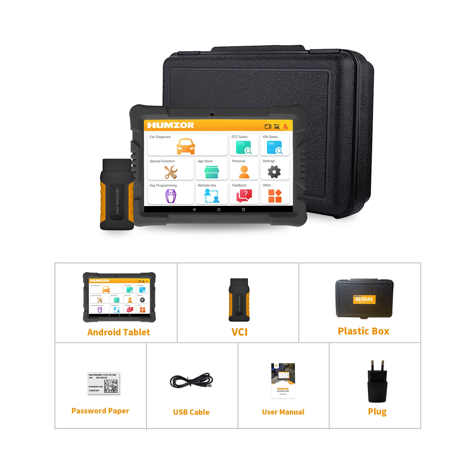 

OBD2 Engine Code Reader 9.6 inch Diagnostic Tool with Pad Key Programmer Code