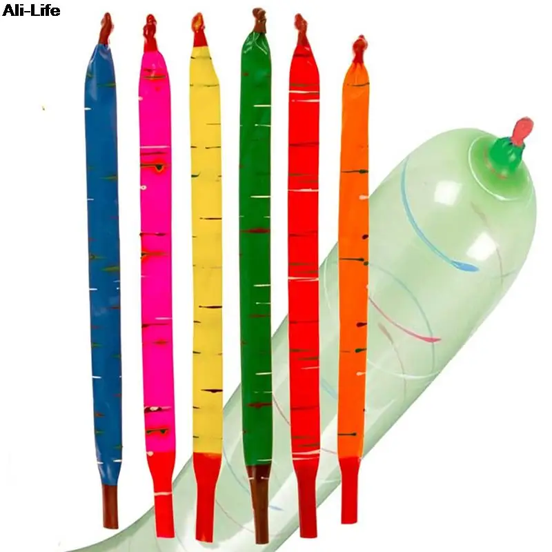 

50/100pcs Mixed Color Long Latex Rocket Balloon Flying Squeaking Children Birthday Party Decoration Latex Balloons Classic Toys