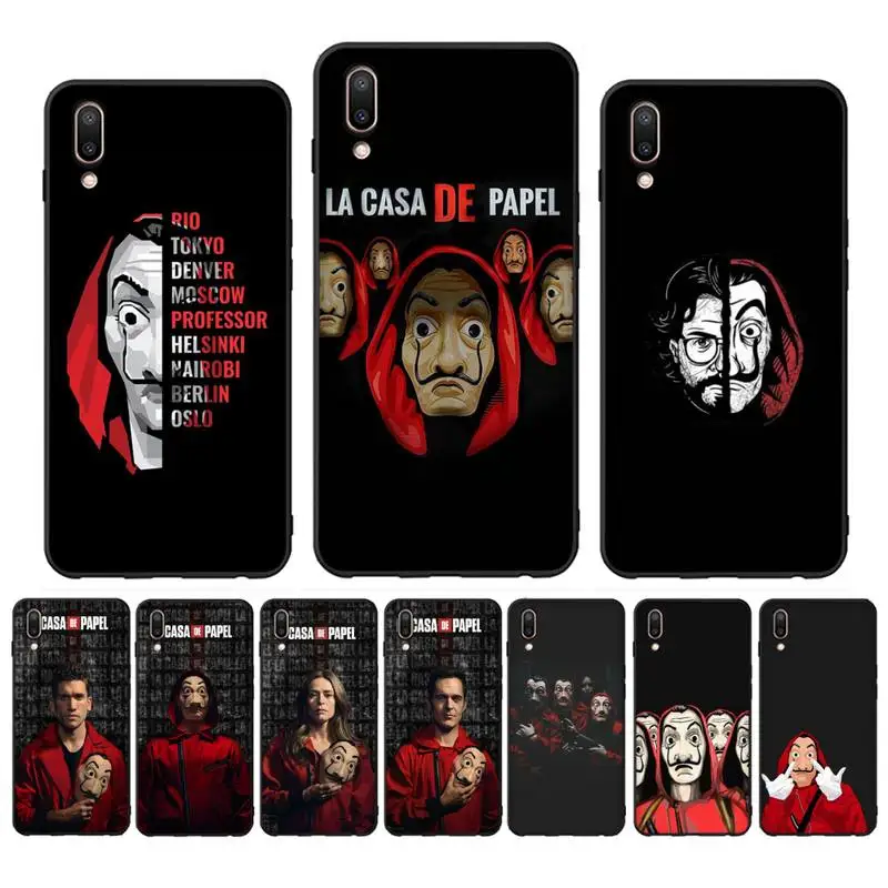 

Spain TV Money Heist House Paper La Phone Case For Oppo Reno Realme C3 6Pro Cover For vivo Y91C Y17 Y19 Funda Capa